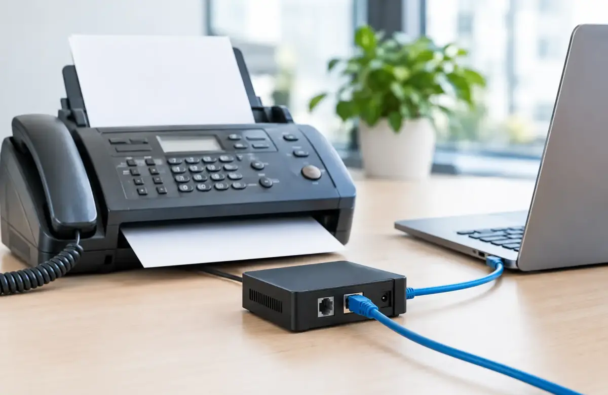  Analog Fax Over IP Adapter (FoIP) for Business