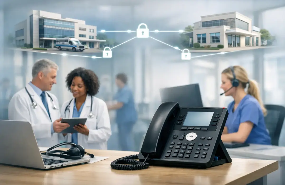  Multi-Site Healthcare HIPAA Compliant VoIP